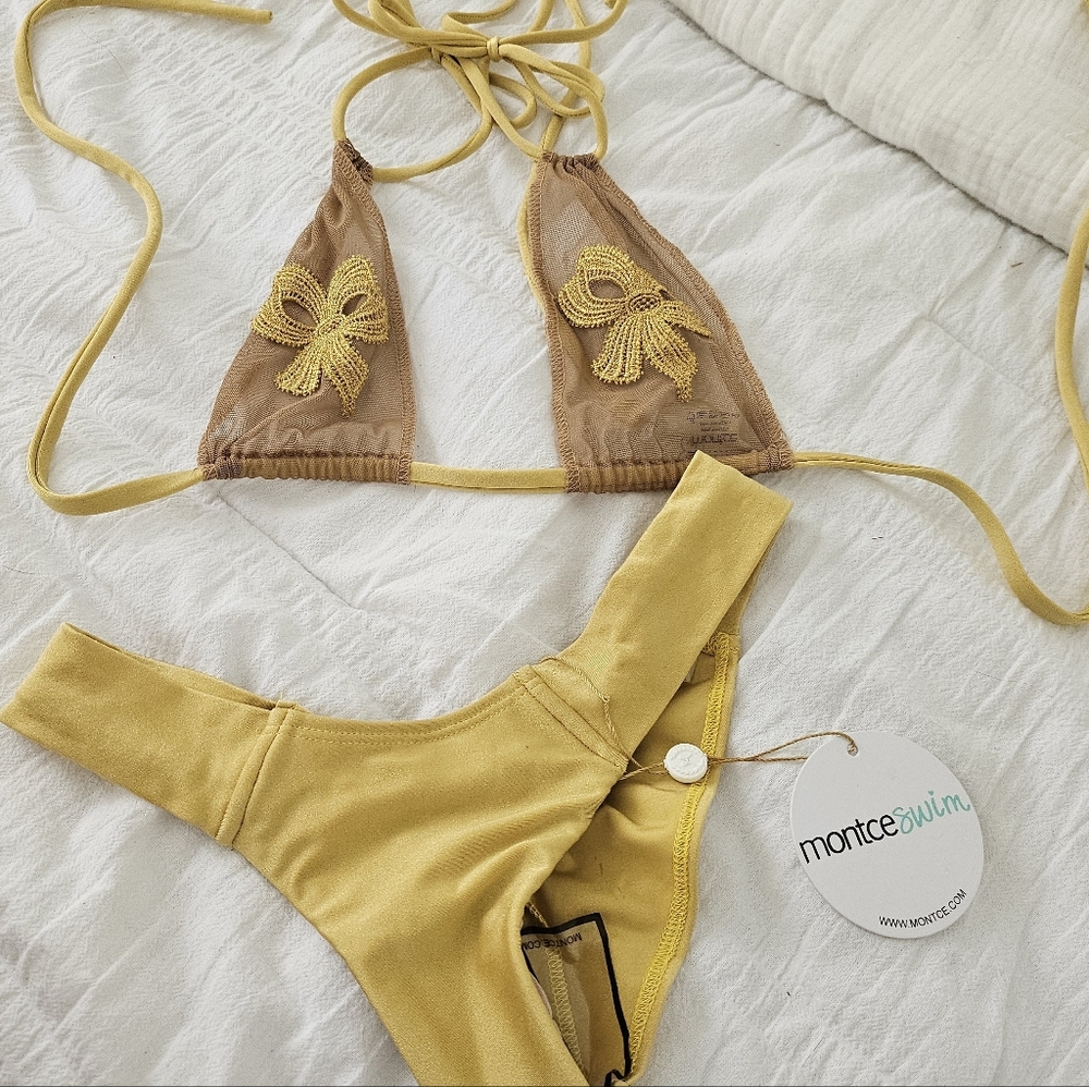 Montce Gold Bow Bikini